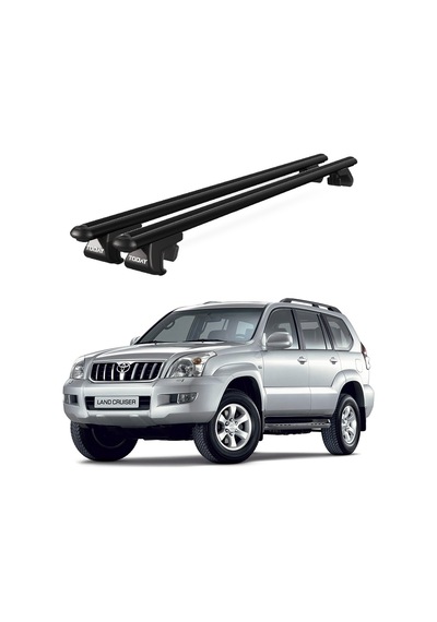 Venüs Toyota Land Cruiser 1997-2008 Uyumlu Siyah Ara Atkı Port Bagaj Tavan Barı