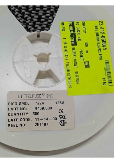 R459.500 0.5a 125v Smd Lıttelfuse Sigorta 8 Adet