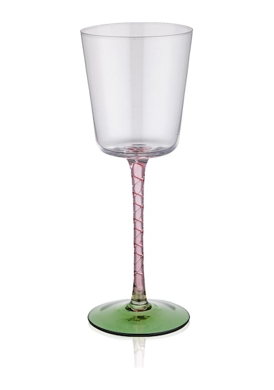 The Mia Şarap Kadehi Pembe Yeşil 300 Ml