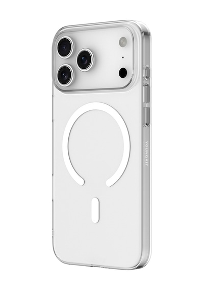 Apple Uyumlu iPhone 17 Pro Max Kılıf M-safe Şarj Özellikli Youngkit High Definition Serisi Kapak Şeffaf