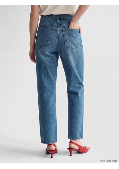 Lcw Jeans İndigo Petite Straight Fit Kadın Jean Pantolon