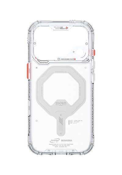 Apple iPhone Uyumlu 18 Pro Max Kılıf M-safe Özellikli Şeffaf Airbagli Skinarma Saido Mag-charge Kapak Şeffaf