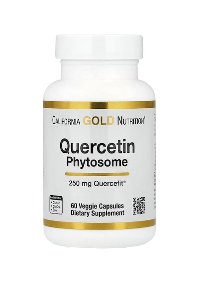 California Gold Nutrition, Quercetin Phytosome Quercefit , 250 Mg, 60 Veggie Capsules