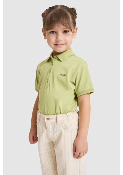 U.s. Polo Assn. Kız Çocuk Çağla Tişört Basic 50328218-vr016 Cagla