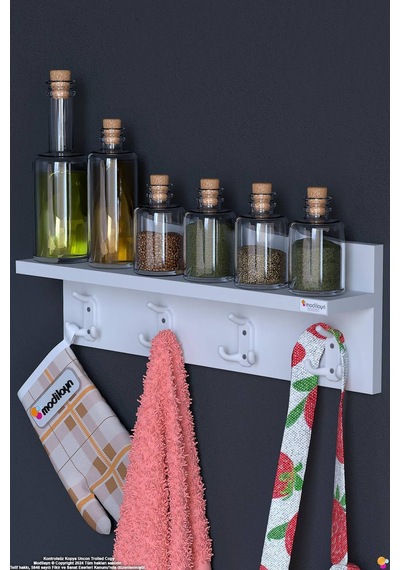 Kedi 12 Kancalı Mutfak Askısı 3'lü Set 51,4x19 Cm - Şık Tasarım, Çok Amaçlı Düzenleyici Ve Yer Tasarrufu Beyaz Kedi 12 Kancalı Mutfak Askısı 3'lü Set 51,4x19 Cm - Şık Tasarım, Çok Amaçlı Düzenleyici Ve Yer Tasarrufu Beyaz