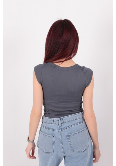 Busem S0016476 Kadın Bluz Antrasit