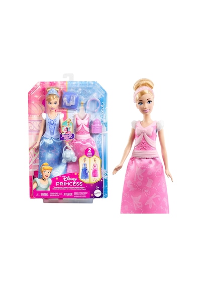 Prensesi Cinderella 2'si 1 Arada Hikayeler Bebek Prensesi 2'si 1 Arada Hikayeler Cinderella Bebek, Takılıp Çıkarılabilen 2 Büstiyer, 2 Etek Ve 9 Aksesuar Jcr95