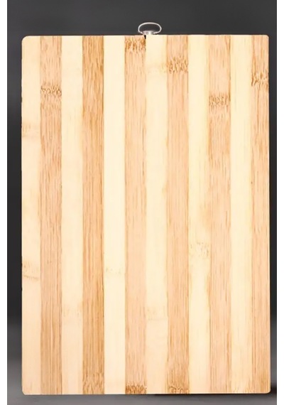 Bambu Kesim Tahtası Ahşap Kesim Panosu 22x32 Cm Orta Boy Kahve