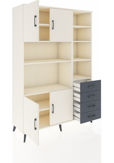 Hyperion Dolap 9 Raflı 4 Çekmeceli 4 Kapaklı 132x44x195 Aytaşı-aytaşı/antrasit Aytası/antrasıt Hyperion Dolap 9 Raflı 4 Çekmeceli 4 Kapaklı 132x44x195 Aytaşı-aytaşı/antrasit Aytası/antrasıt