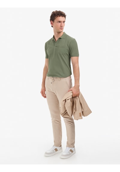 Pierre Cardin Erkek Haki Tişört Basic 50325290-vr027