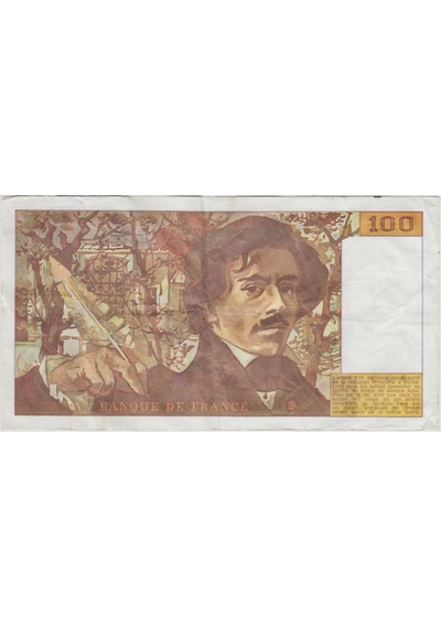 Fransa 100 Frank 1993 Çok Çok Temiz.