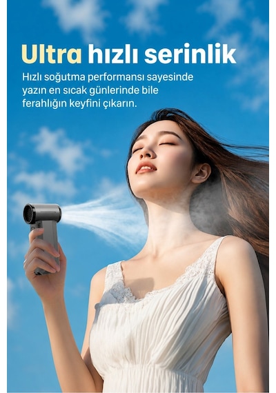 Turbo Jet Fan Taşınabilir Şarjlı Hava Üfleyici 130000rpm - Güçlü Vakum Ve Üfleme