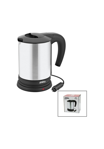 Sinbo Sk-8034 24v Araç İçi Kettle Paslanmaz Çelik Su Isıtıcısı 0.8lt 200w Çakmaklık Fişli Plastik Kapak - Kulp 5705