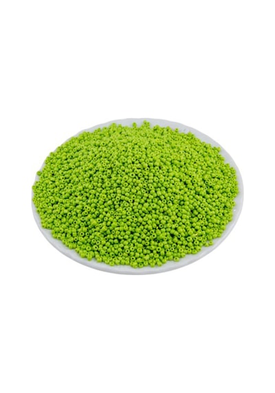 Mat Fıstık Yeşili 11/0 2 Mm Kum Boncuğu 100 Gr
