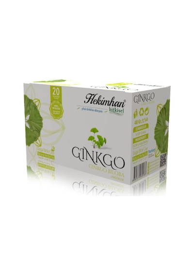 Hekimhan Ginkgo Biloba Doğal Bitki Süzen Poşet Çay 20 x 2 G