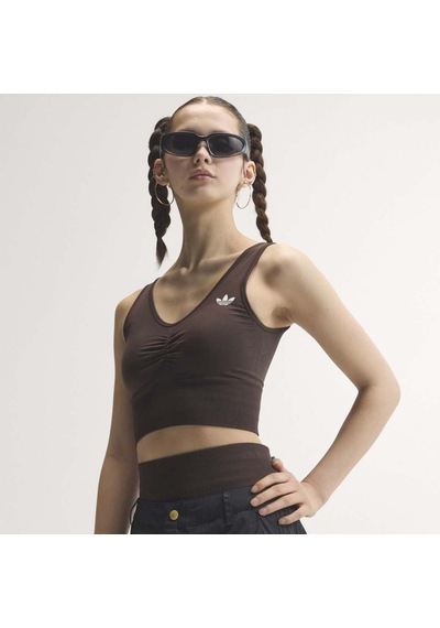Adidas Ia4524 Seamless Bralet Kadın Bra Kahverengi
