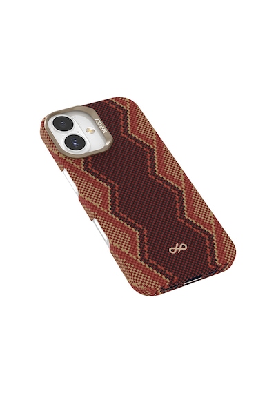 Apple Uyumlu iPhone 17 Kılıf M-safe Şarj Özellikli Raptic Aramid Skin Bionic Serisi Kapak Kırmızı