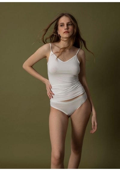 Blackspade Kadın Pamuk Cotton Aura Slip - Beyaz