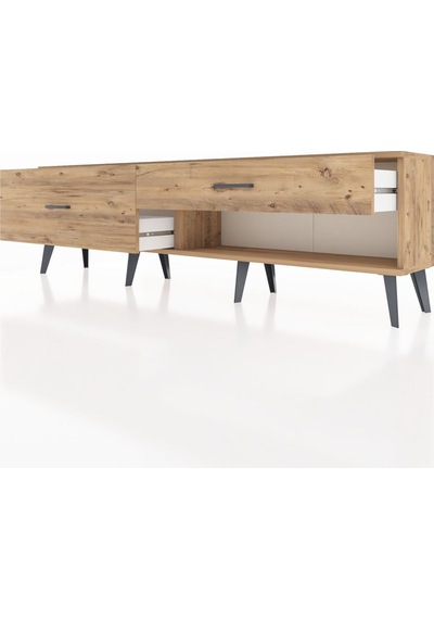 Arges Tv Ünitesi 2 Çekmeceli 176x30x51 Çam-çam/çam Atlas Çam/atlas Çam