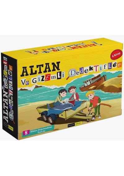 Altan ve Gizemli Dedektifler - 8 Kitap Takım Kutulu - Tuna Duran - Gendaş Çocuk