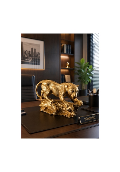 Dekor Panter Biblosu Gold Dekoratif Heykel Salon Ofis Konsol Tv Ünitesi Kitaplık Masa Üstü Dekorasyonu Ev Dekorasyon Aksesuarı Modern Lüks Biblo Polyester 30x18 Cm Altın Dekor Panter Biblosu Gold Dekoratif Heykel Salon Ofis Konsol Tv Ünitesi Kitaplık Masa Üstü Dekorasyonu Ev Dekorasyon Aksesuarı Modern Lüks Biblo Polyester 30x18 Cm Altın