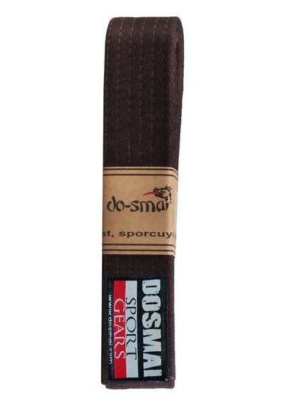 Dosmai Aikido Karate Tek Dolama Kuşak Kahve 200 CM Tk245 Kahverengi