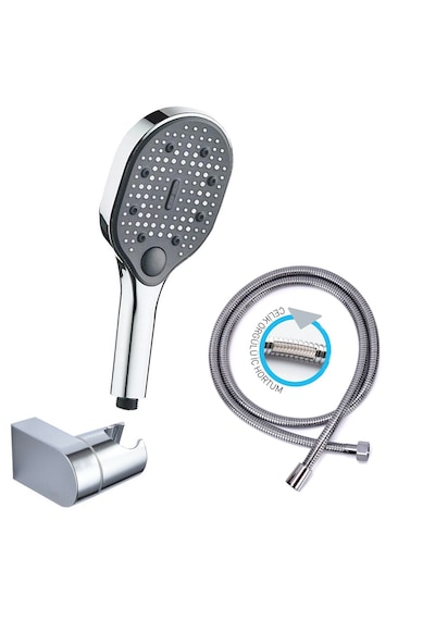 Yapıtaşı Yt282 Elif Banyo Duş Seti Butonlu 3fonksiyonlu Krom