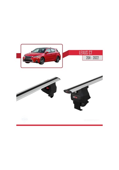 Lexus Ct 2011-2022 Arası İle Uyumlu Ace-4 Ara Atkı Tavan Barı Gri