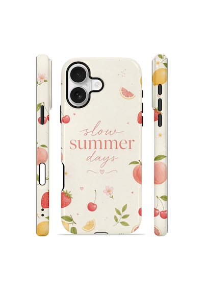 Apple iPhone Uyumlu 17 Vorian Çift Katmanlı Kılıf Slow Summer Days
