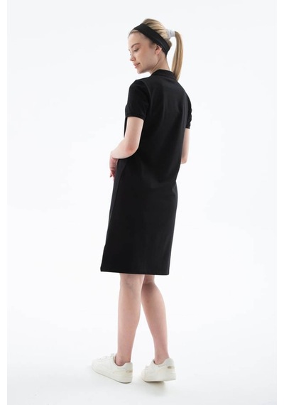 Fashion Friends Polo Yaka Siyah Kadın Elbise 25y0499k1 Siyah