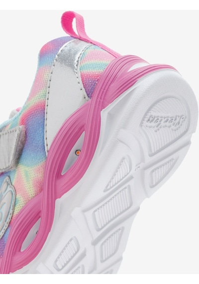 Skechers Twisty Glow - Sorbet Swirl Küçük Kız Çocuk Gri Spor Ayakkabı 303716n Smlt Gri
