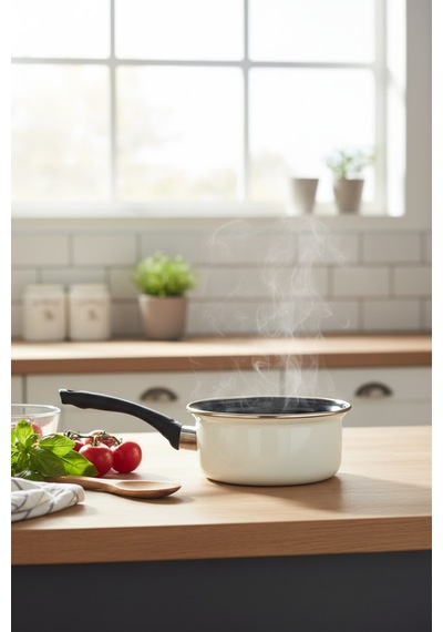 Akayev Emaye 14 Cm Sosluk Krem Çok Renkli