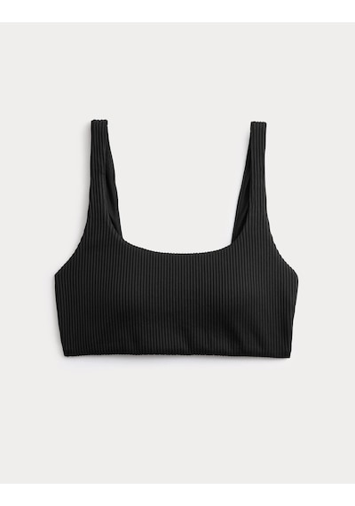 Marks & Spencer Dokulu Scoop Yaka Bikini Üstü Siyah
