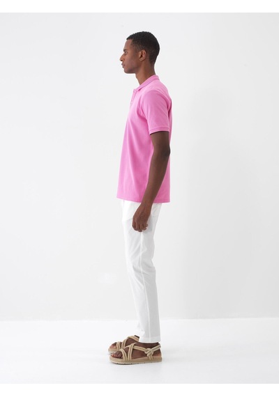Xint Pembe Pamuk Dokulu Regular Fit Tişört 502070