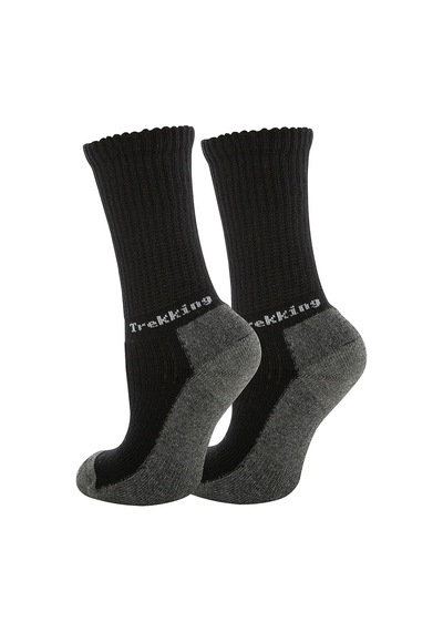 Thermoform Trekking Çocuk Çorap Siyah Renkli