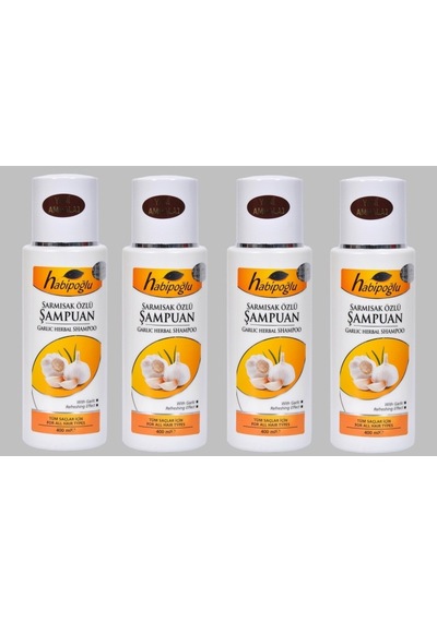 Habipoğlu Sarımsak Özlü Şampuan 4 x 400 ML