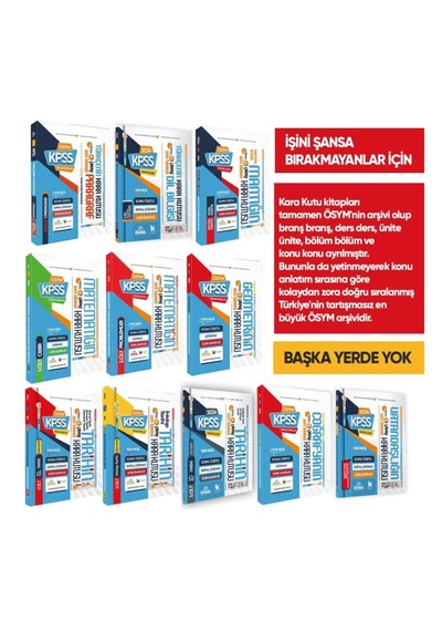 Kpssnin Kara Kutusu Genel Yetenek Genel Kültür D.çözümlü K.özetli En Kapsamlı Çıkmış Sb Altın Paket