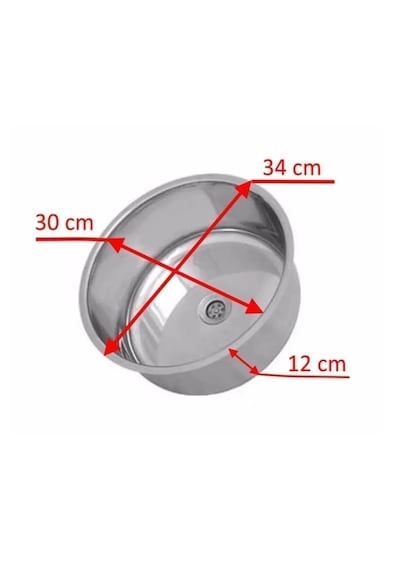 30 Cm Küresel Evye Karavan Evyesi