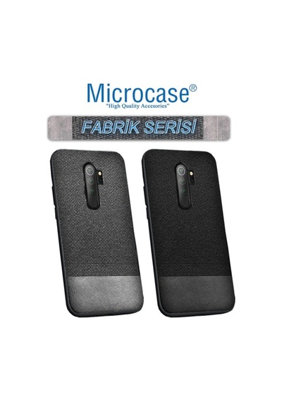 Microcase Xiaomi Redmi 9 Fabrik Serisi Kumas & Deri Desen Kilif 447048453