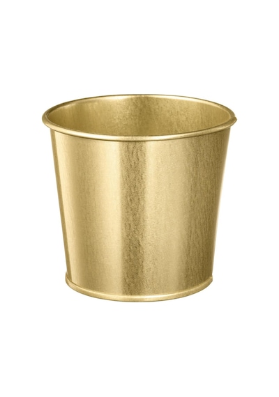 Ikea Daıdaı Galvanizli Çelik Saksı - Gold Pirinç Rengi - 9 Cm