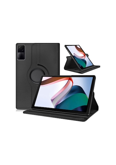 Redmi Pad 2022 22081283g Uyumlu 360 Dönebilen Standlı Pu Deri Tablet Kılıfı - Mor - T25825