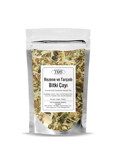 Tos The Organic Spices Rezene ve Tarçınlı Bitki Çayı 250 G