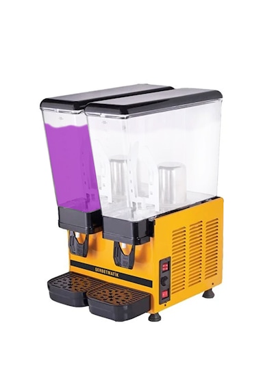 İkili Karıştırıcı+karıştırıcı 20+20lt Elektrikli Içecek Soğutucu