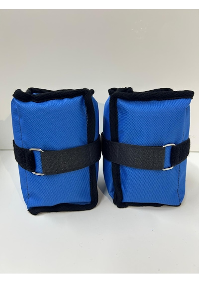Me&ra Sport 1 Kg X 2 Adet El Ayak Bilek Ağırlık Seti Kum Ağırlık Torbası mavi