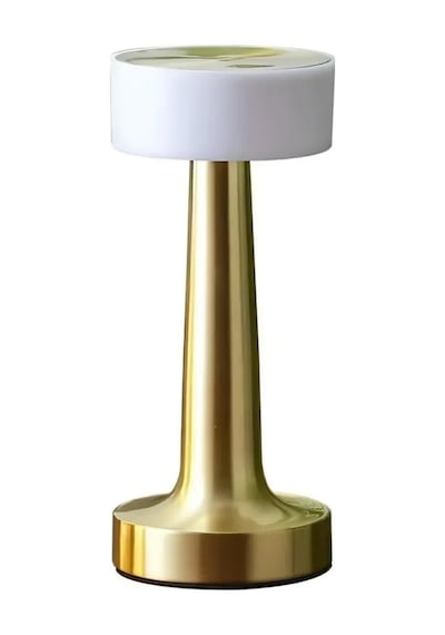 Şarjlı Gold Mantar Masa Lambası Dimmer Ayarlı Kablosuz Led Lamba Diğer