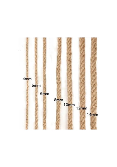 7 Mm 10 Metre Jüt Halat Kendir İp Hasır Urgan