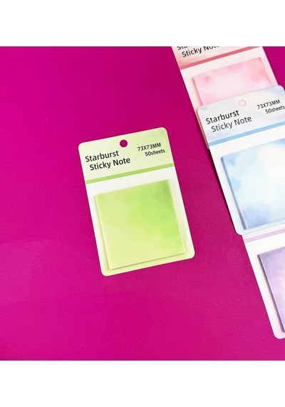Tr Yıldız Patlaması Tasarımlı Şeffaf Post-it