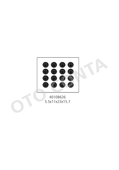 Subap Lastiği 16 Adet Clıo Iı-kng-twıngo I 1.2 16v 01 - Depomıx - 47 5.5x11x23x15.7mm D4d700-720-d4f702-704