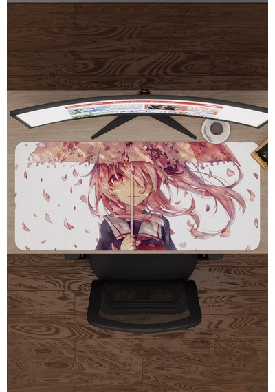 Mirai Nikki Anime V4 - 90x40 Xxl Gaming Kauçuk Kaymaz Taban Mouse Pad Fare Altlığı