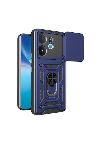 Adige Vivo V60 Kılıf Pars Standlı Yüzüklü Drabe Korumalı Lacivert